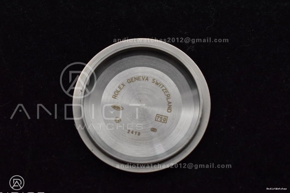 On President Steel Trendsetting Bracelet 40 A3255 GMF 703 V Dial Weighted Markers Tungsten Roman DayDate 904L Blue 0826